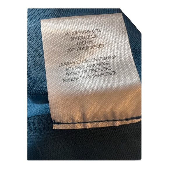 City Studio Estilo Faux Wrap Tiered Ruffle Dress Keyhole Back NWOT Blue Size 3 - Picture 12 of 13